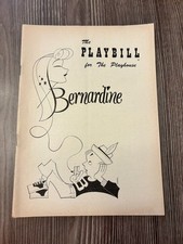 Vtg Playbill Bernardine Playhouse Theatre 1952 Broadway NYC Johnny Stewart
