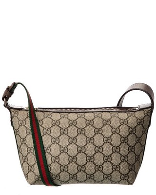 Gucci Ophidia Mini Gg Supreme Canvas Leather Shoulder Bag