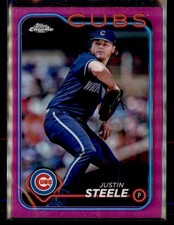 2024 Topps Chrome #258 Justin Steele Pink Refractors