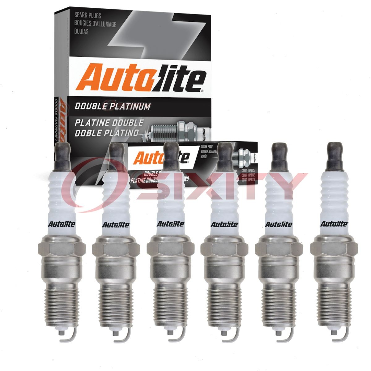 6 pc Autolite Double Platinum APP5245 Spark Plugs for 8123 7015 41-805 1209 ss