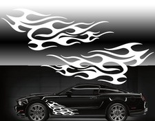 Fgd Tribal Flames Car Or Truck Racing Side Graphics Vinyl Decal Set 40 X 16