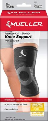 Mueller Knee Support with Gel Pad, Size SM/MD