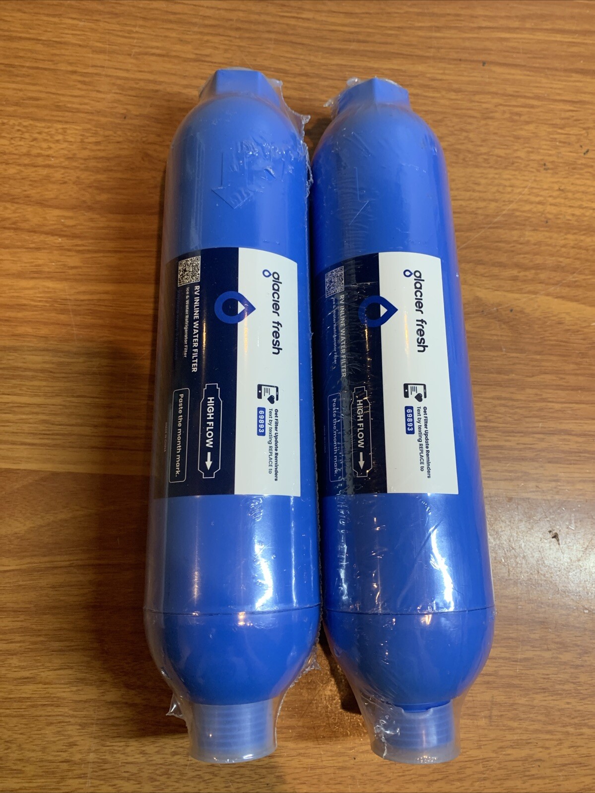 2-Pack Glacier Fresh RV Refrigerator Water & Ice Inline Replacement Filters