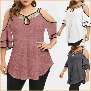 Tops De Mujer De Moda Blusas de Encaje Rojas Tallas Grandes Elegantes Plus  Size | eBay