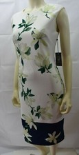 VINCE CAMUTO SHEATH FLORAL DRESS SZ 6 NEW WITH TAG