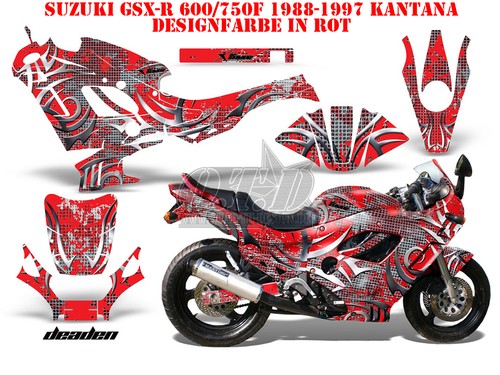 KIT GRÁFICO DE DECORACIÓN DE CARRERAS AMR SUZUKI GSX-R GSX R 600/750/1000/1300 DEADEN B - Imagen 2 de 12