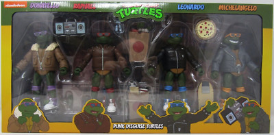 Neca Nickelodeon TMNT Punk Disguise Turtles Action Figures Pack