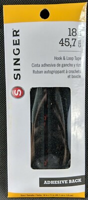 Singer Hook and Loop Adhesive Back Tape, 3/4 x 18-Inch New
