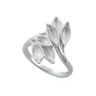 925 Sterling Silver Leaves Vintage Ring Perfect for Christmas