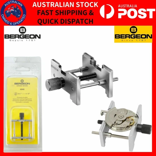 Bergeon 4040 Watchmakers Metal Reversible Watch Movement Holder Clamp