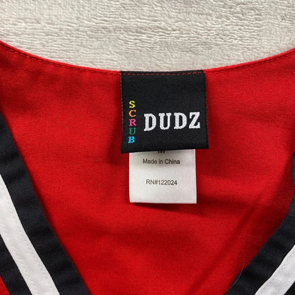 Exfoliantes para mujer Scrub Dudz Nebraska Cornhuskers talla mediana logotipo bolsillo rojo Foto 2 de 4