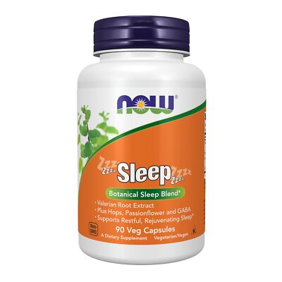 90 Count Valerian Root Extract Herbal Supplement for Sleep Relaxation GABA