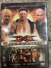 TNA Wrestling Slammiversary 2005 DVD Impact Aj Styles Samoa Joe Brand New Sealed