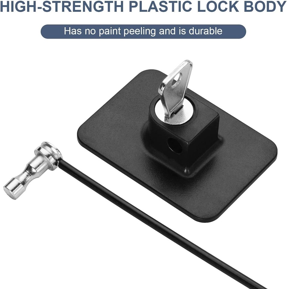 2-Pack Fridge & Freezer Locks With 4 Keys – Child Safety Locks For Refrigerators & Cabinets