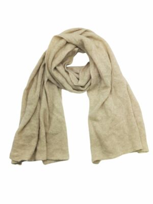 $540 Il Borgo Cashmere For Neiman Marcus Beige Cashmere Blend Scarf Size  O/S