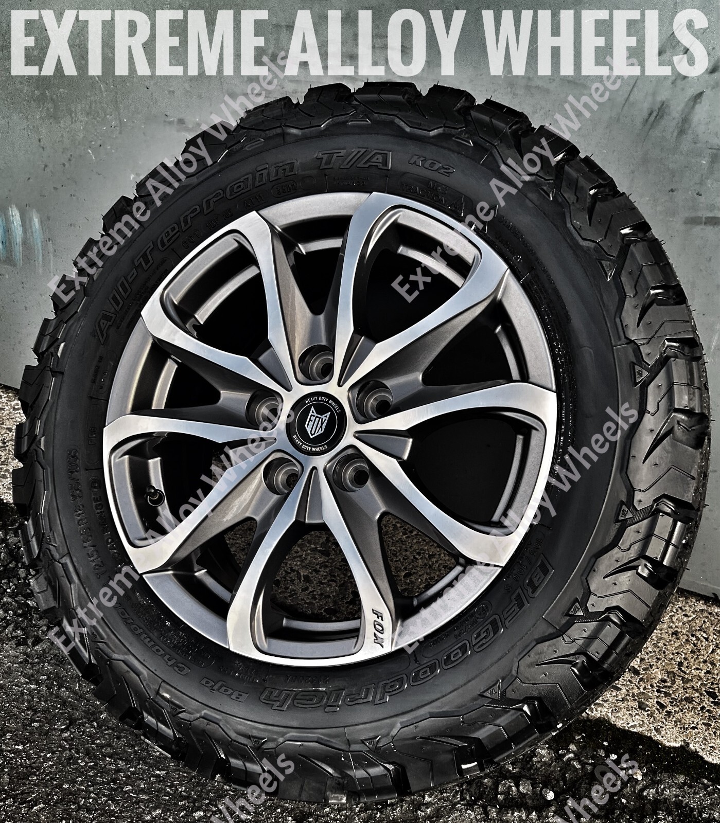 16" Gmf Opus 11 Alloy Wheels Renault Trafic 5x114 + BF Goodrich All