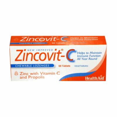 GESUNDHEITSHILFE ZINCOVIT-C ZINK MIT VITAMIN C UND PROPOLIS 60 TABLETTEN
