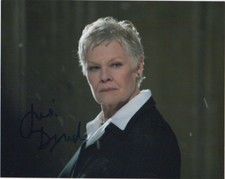 Judi Dench 007 Bond Autographed Signed 8x10 Photo COA #0A65