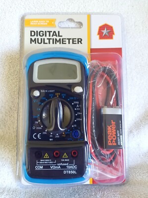 Digital Multimeter Tractor Supply Co Barn Star DT850L Large Screen Factory Seal
