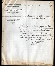 DUN-LE-PALLETEAU (23) FACTORY OF GALOCHES & SHOES "Octave JEANROT" in 1907