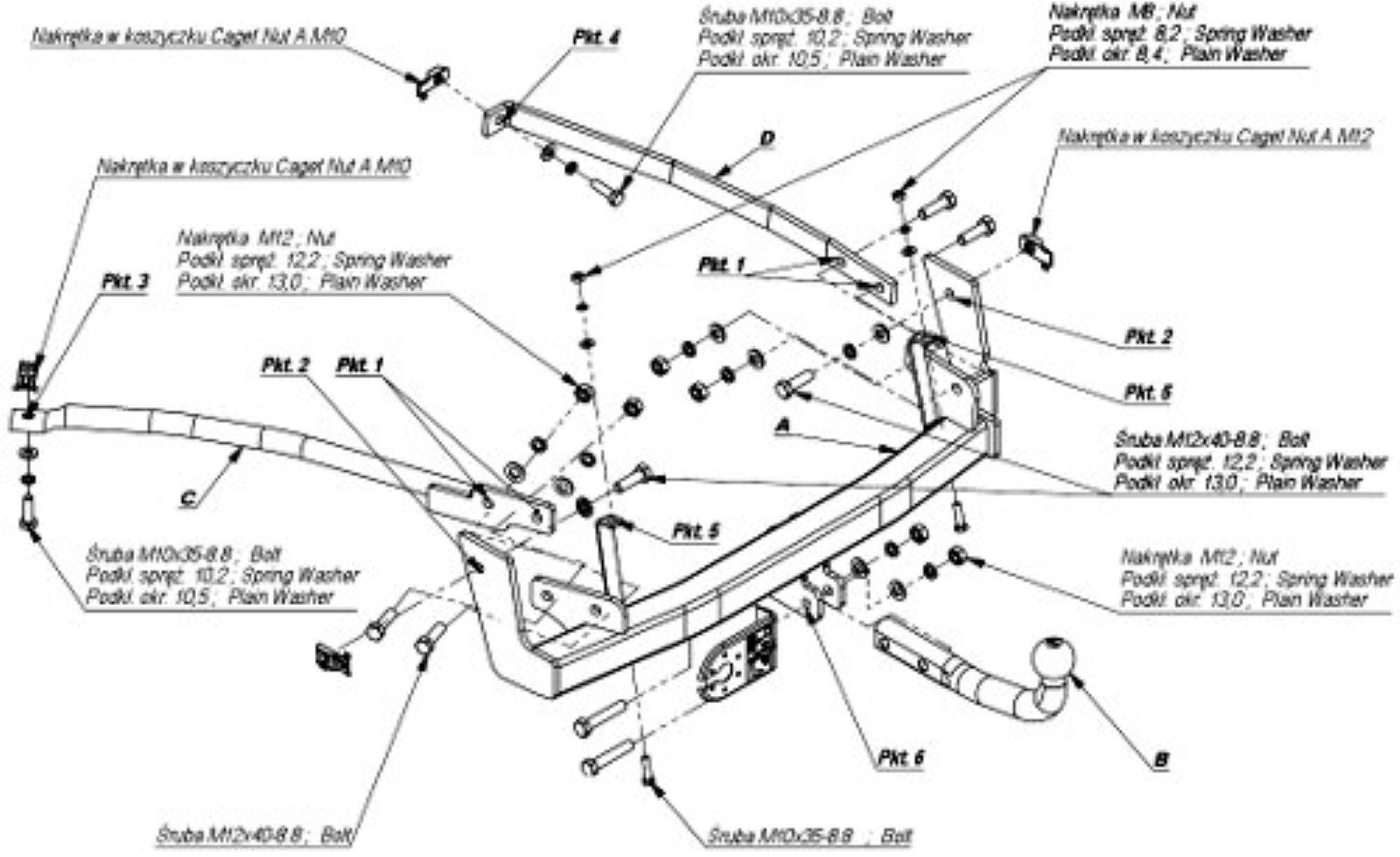 STEINHOF Anhängerkupplung Für Mazda 2 DE 2007-2015 - Starr Mit 13-poligem Elektrosatz