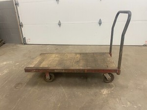 Platbed Cart - 2000 Lbs Capacity 48" x 24" x 36" - Heavy Duty Flatbed Hand Cart