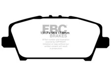 Pastiglie freno anteriori EBC Yellowstuff per Honda Civic 2.2 TD Type-S FK 06>12