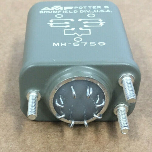 AMF POTTER & BRUMFIELD MH-5759 8 PIN RELAY ELECTROMAGNETIC NSN:5945-00-578-3621 - Picture 2 of 5
