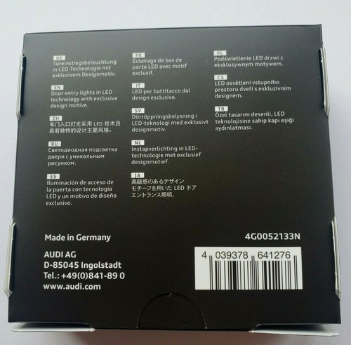 original Audi LED Einstiegsleuchten FC Bayern München Ringe Einstiegsbeleuchtung - Picture 3 of 6
