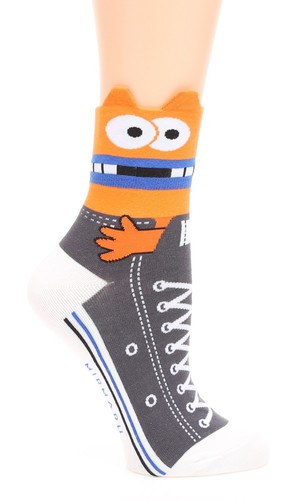 MIRMARU Women’s 4 Pairs Animal Cute Funny Novelty Casual Cotton Crew Socks. - 第 33/141 張圖片