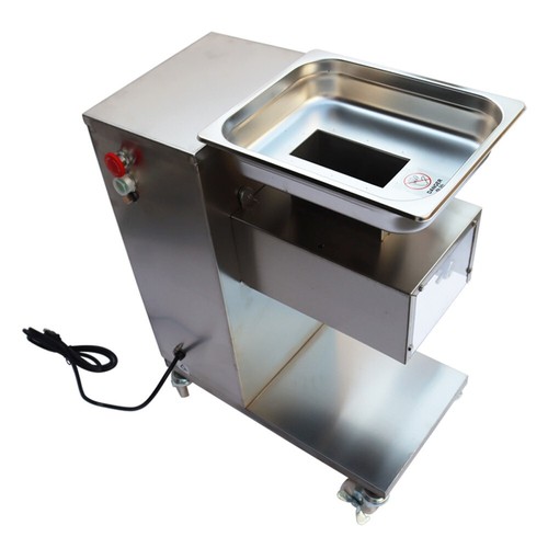 110V 12mm Blade Meat Cutting Machine QE Chicken Electric Stainles Slicer 500kg/h - Picture 10 of 24