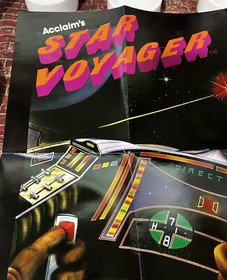 Vintage 1987 STAR VOYAGER Nintendo NES Game Poster 11.5" x 16" ACL-SV-US Acclaim