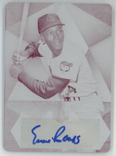 Ernie Banks 2014 Topps Supreme #SS-EBA Autograph Magenta Printing Plate 1/1 Auto