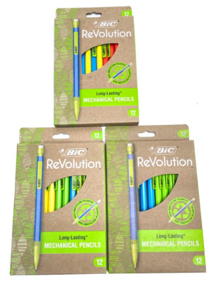 BiC #2 Mechanical Pencils ReVolution 0.7mm Environmentally Friendly 36 pack