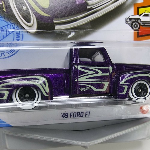 2021 Hot Wheels '49 Ford F1 #6/10 HW Hot Trucks. Purple Sparkler + Pin Stripe - Picture 2 of 9