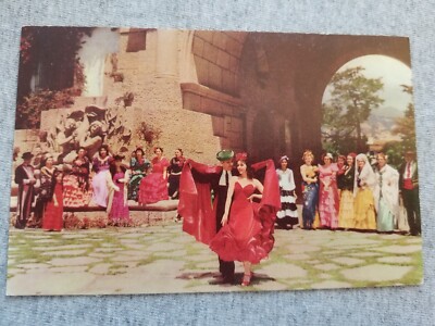 Santa Barbara California Fiesta Spanish Costumes Vtg Union Oil Postcard c 1950
