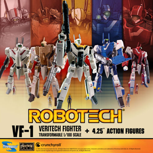 Robotech Transformable 1/100 Maßstab Veritech mit Actionfigur Piloten - Neu im Karton - Bild 1 von 24