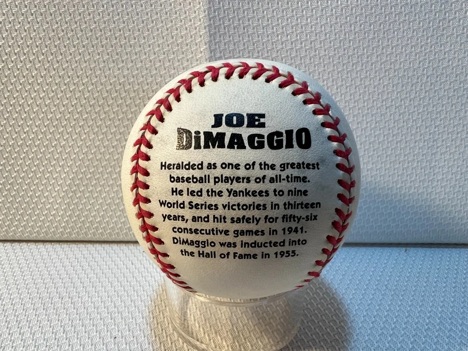 Docena 12 Joe DiMaggio NY Yankees Liga Oficial Cuero Imagen Béisbol Foto 4 de 4