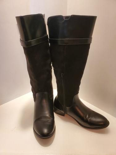 Rampage Women's Ianna Side-Zip Casual Tall Riding Boots Black Leather Size 8M - Picture 7 of 7