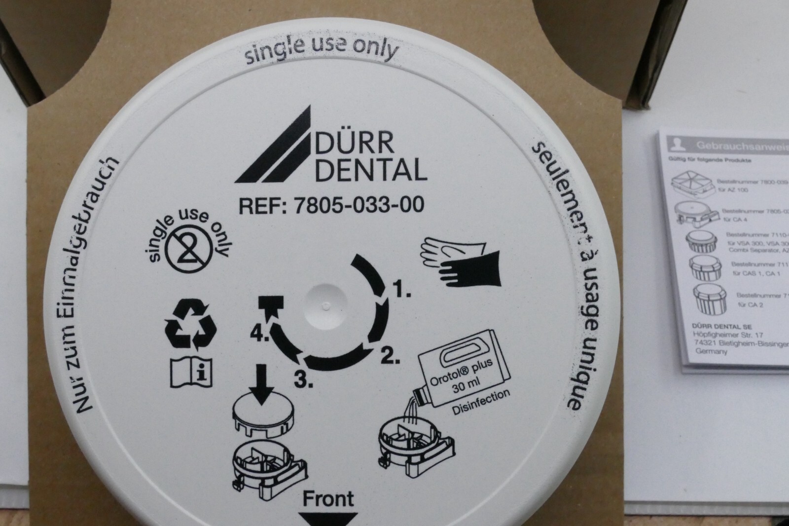 Dürr Dental Amalgam Recycling Behälter Amalgamabscheider CA4 7805033