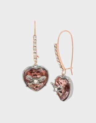 Set De Bijoux Betsey Johnson Black-Pink - Cœur Et Nœud - Neuf Avec étiquettes (NWT)