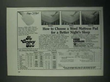 1987 The Company Store Mattress Pad Ad - Better Night's Sleep