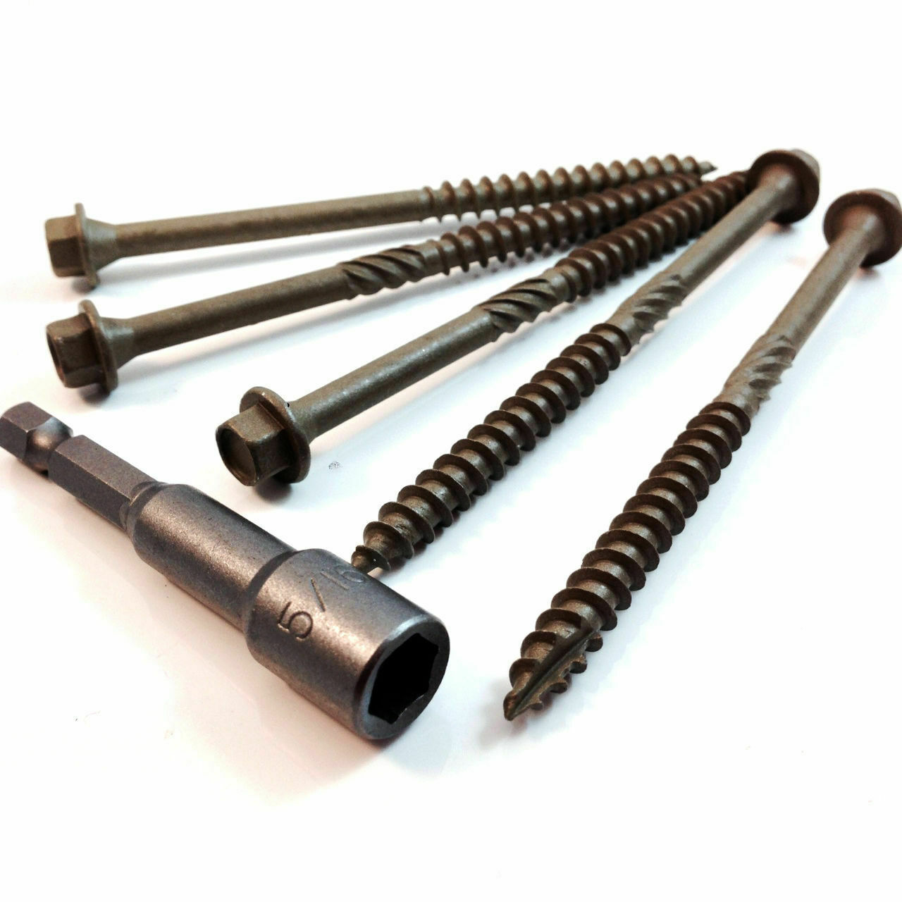 25 x 150mm HEAVY DUTY RAILWAY SLEEPER FIXING SCREWS - TIMBERFIX SPECTRE