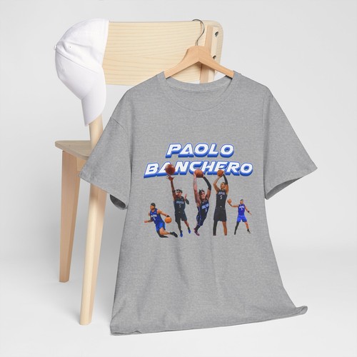 Paolo Banchero Basketball Tee, Unisex Heavy Cotton Shirt, Sports Fan Apparel, - Picture 30 of 43