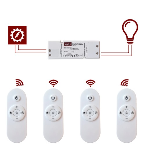 kalb | Controller für CCT LED Leuchten, Fernbedienung Farbwechsel Steuerung 12-2 - Bild 22 von 22