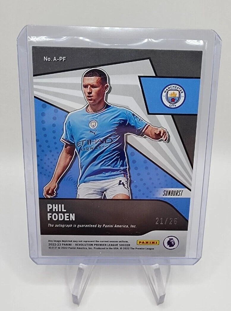 2022-23 Panini Revolution Soccer - Phil Foden Sunburst SSP Auto 