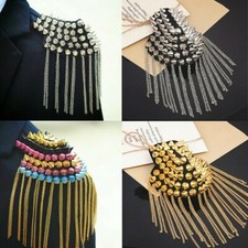 1 Paire Métal Glands Épaulette Épaule Board Broches Steampunk Gothique Rétro