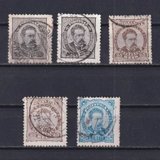 PORTUGAL 1882 Sc58-61 part set King Luiz Used