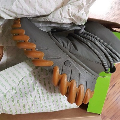 crocs buty zimowe śniegowce Echo Boot crocs 208716-3j5 termiczne khaki eu 39/40