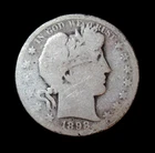 1898 S Barber Half Dollar Silver Coin
